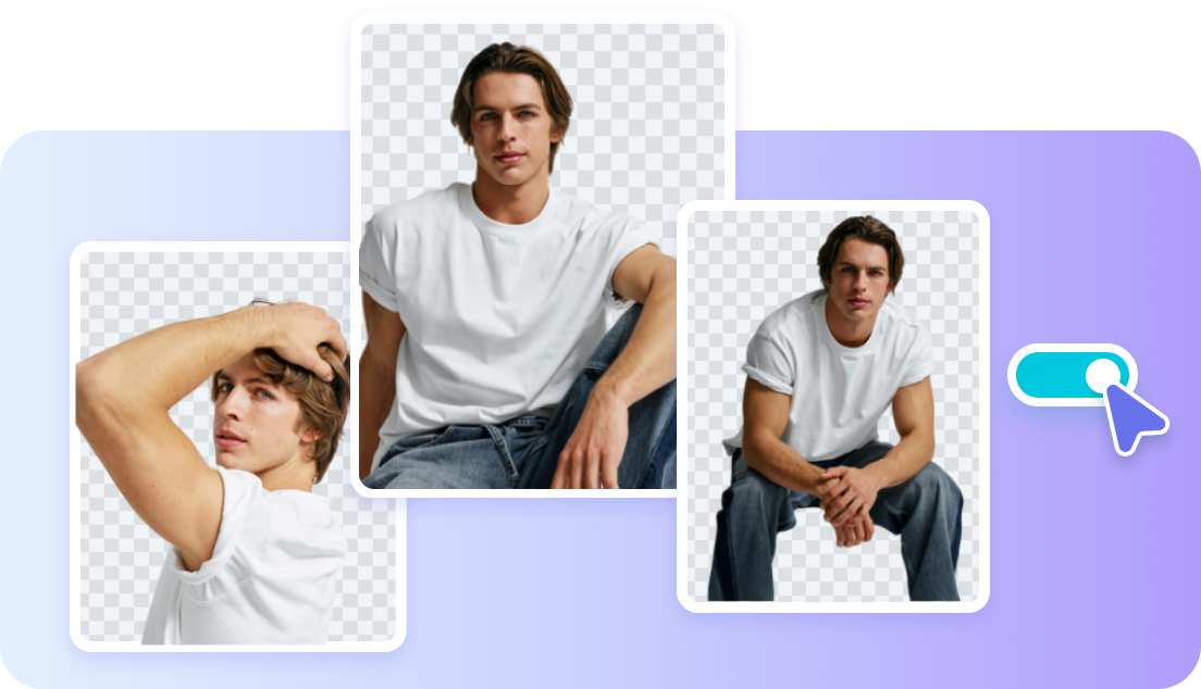 Odstraňování celého pozadí videa pomocí technologie AI.